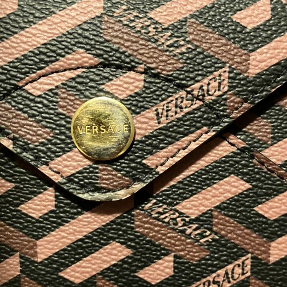 AUTHENTIC Versace Brown & Black Wristlet - Picture 3 of 5